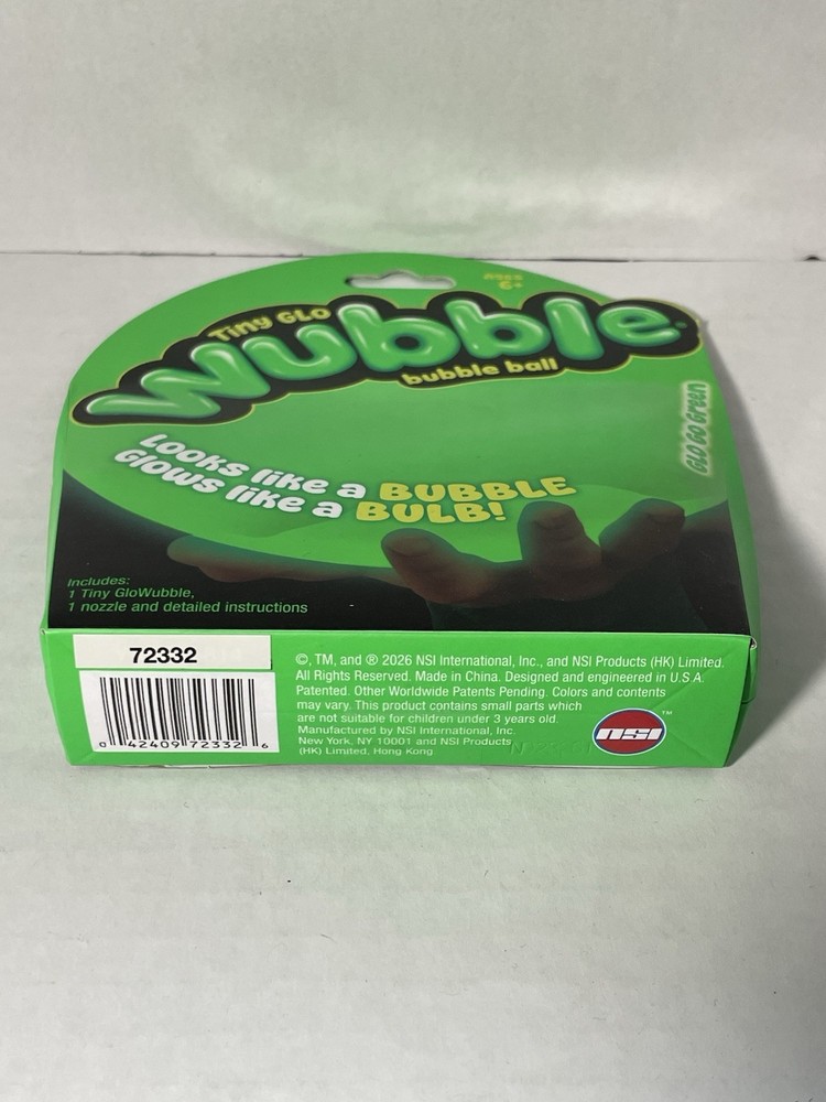 Tiny Glo Wubble Bubble Ball Glo Go Green