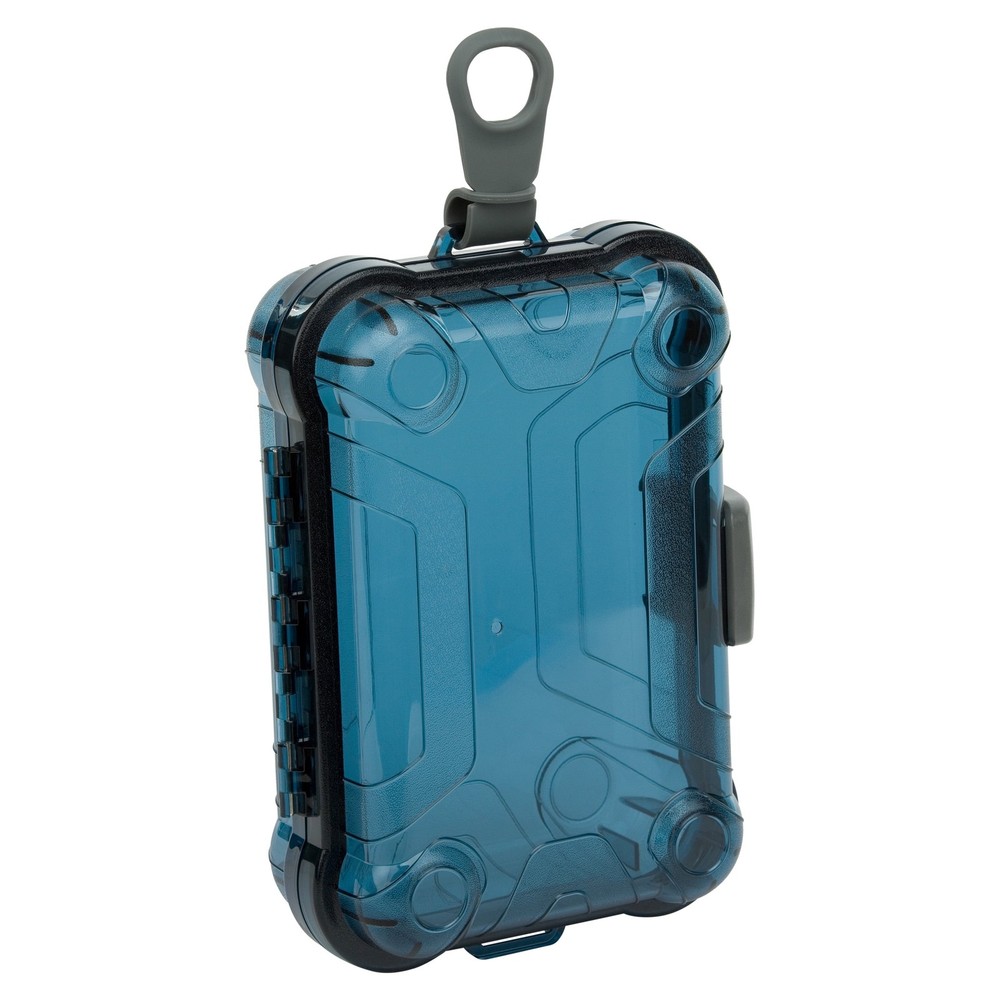 Small Watertight Dry Box Blue Polycarbonate Solid Print