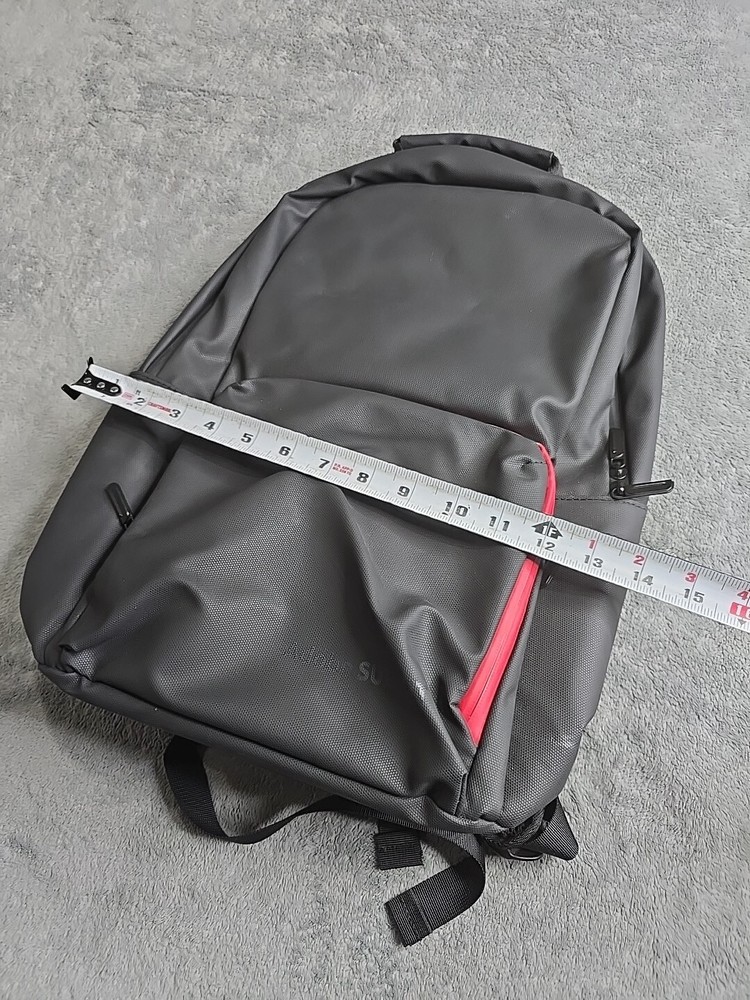 Adobe Summit DTN Tech Backpack Black Red Adjustable Straps Water Resistant