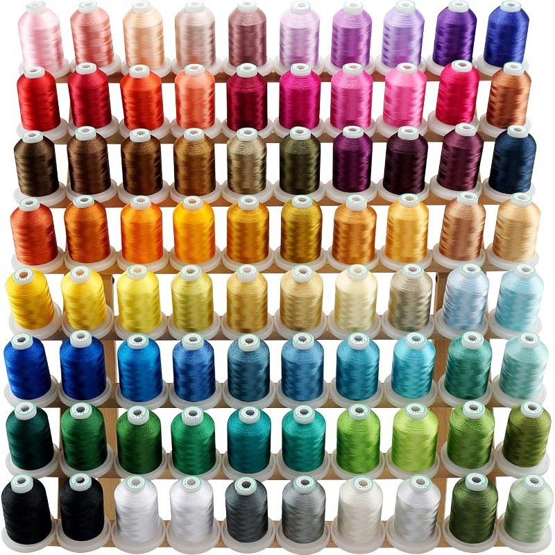 Spools Polyester Embroidery Machine Thread Kit Each Spool - Colors Compatible