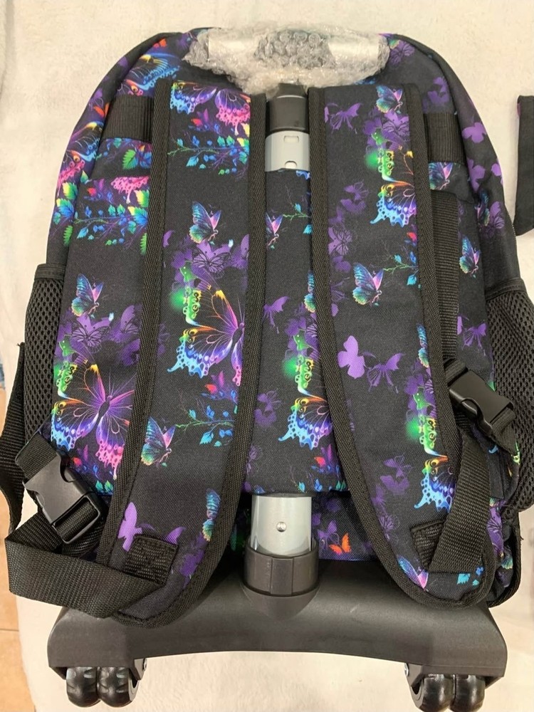 3Pcs Rolling Backpack for Girls