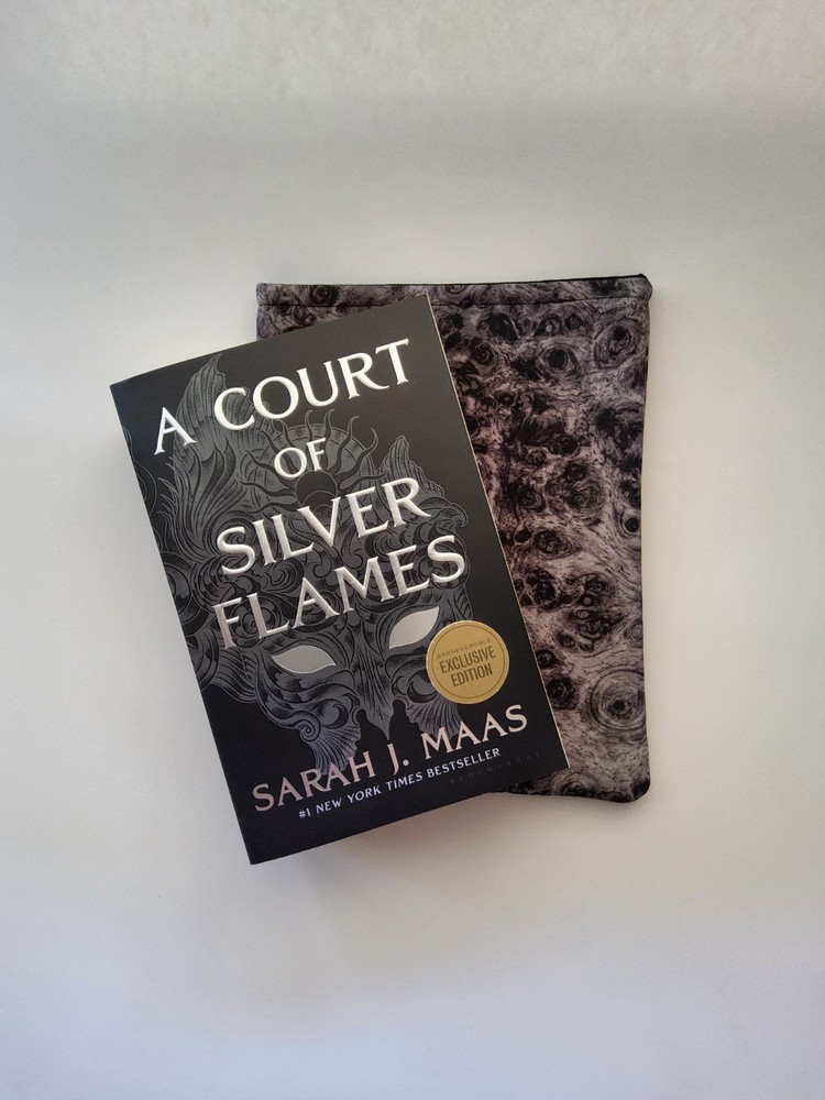 Black and Grey Swirl Book Sleeve