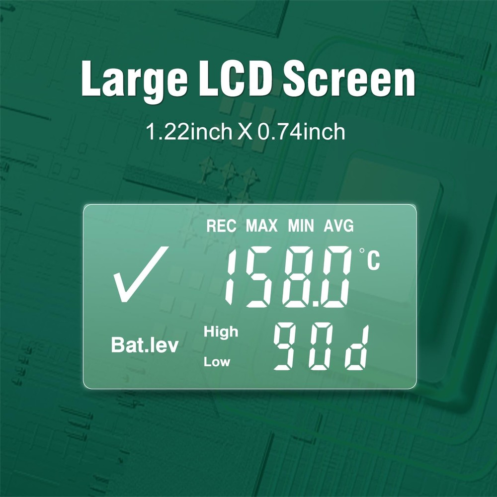 Freshliance USB Temperature Data Logger: 30000 Points, PDF/CSV Report, 30 Days