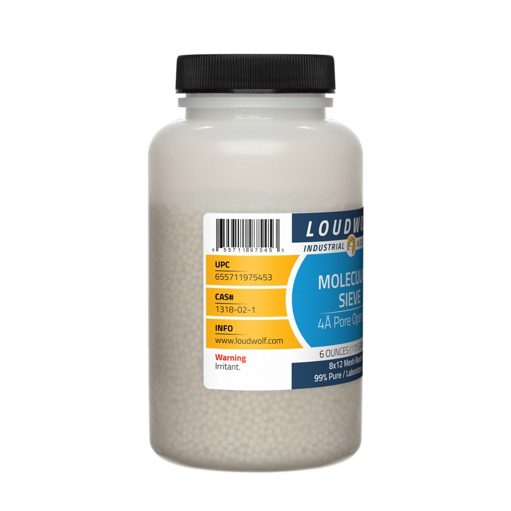 Molecular Sieve, 6oz, Laboratory Grade, Sturdy Bottle, SHIPS SAME DAY