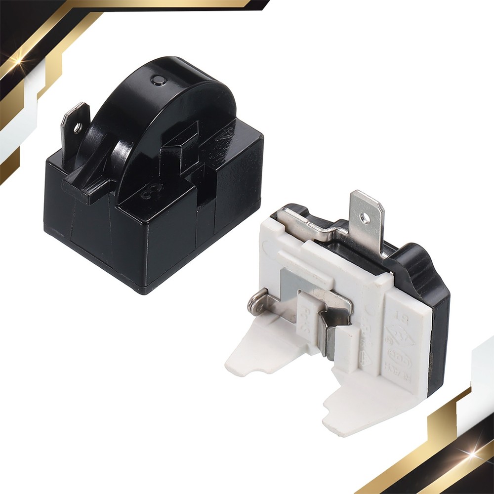 Refrigerators PTC Starter Relay 1-Pin 4.7 Ohm Overload Protector 1/2HP