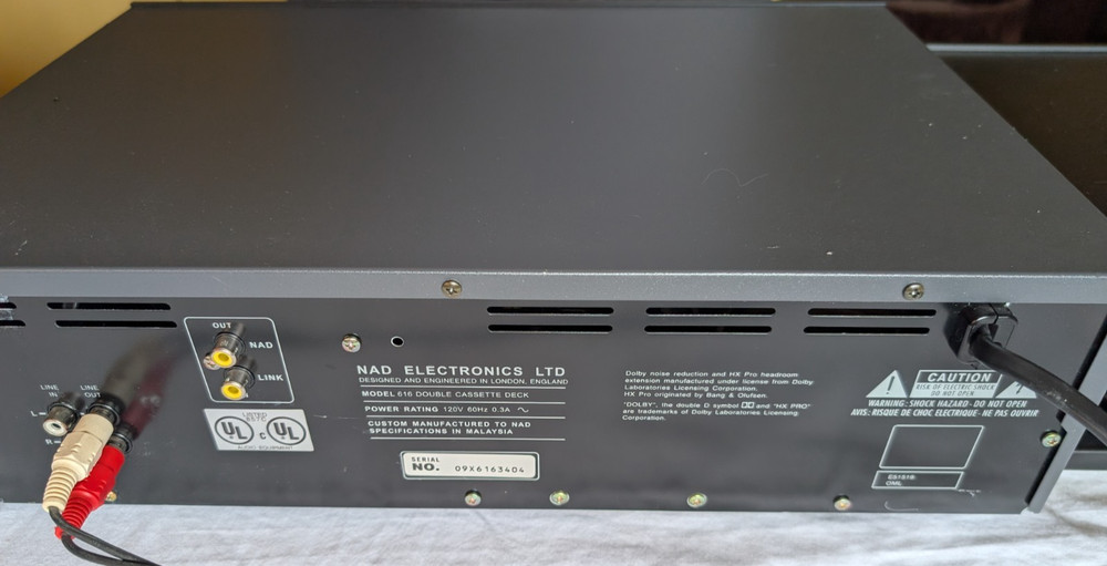 NAD Double Cassette Deck 616 Partially Works