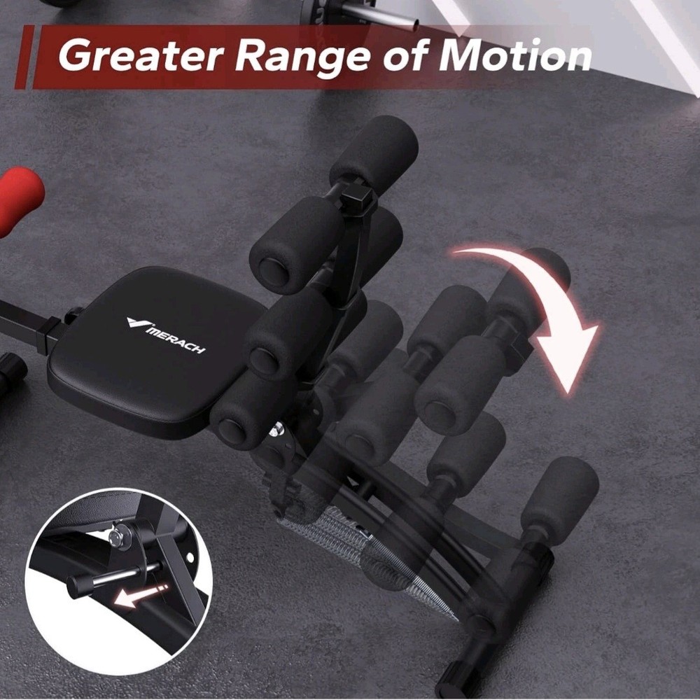 MERACH Multi-Functional Adjustable Ab Trainer Machine Workout Bench for Home Gym