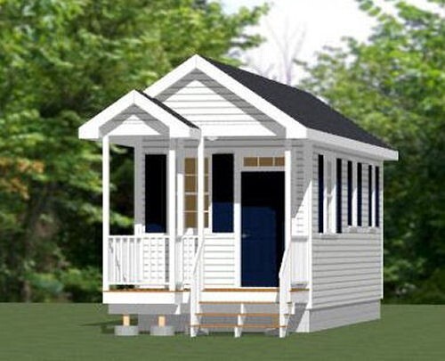 10x28 Tiny House -- 280 sq ft -- PDF Floor Plan -- Model 1