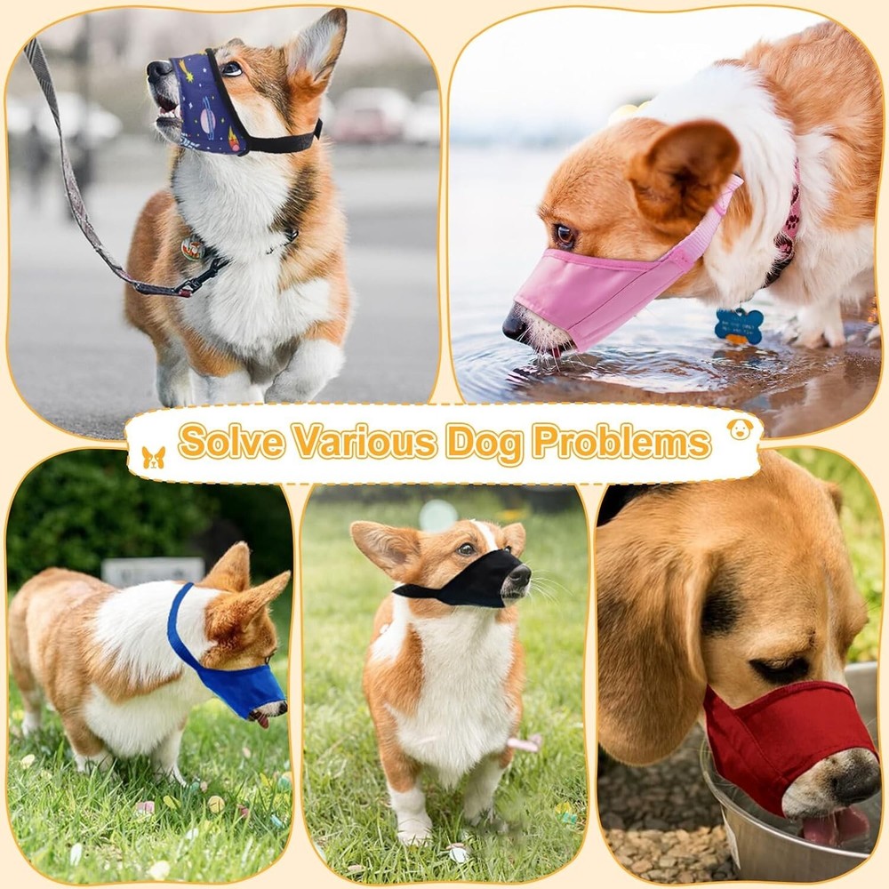 Comfortable Silicone Dog Muzzle for Long Snouts - Prevents Biting and Barking