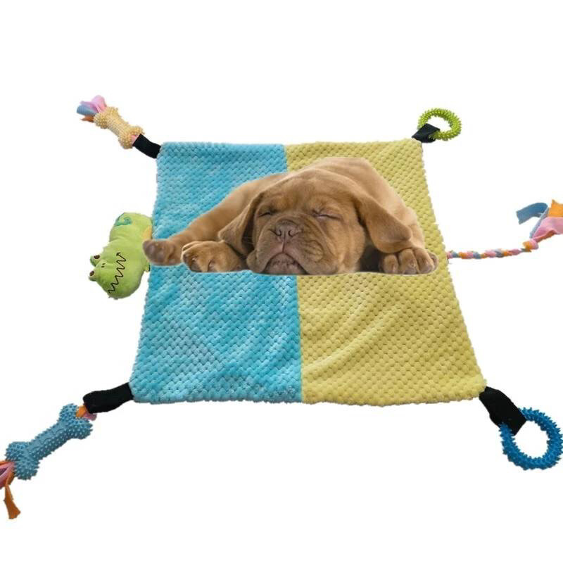 BULPET Dog Bed Cat Mat With Training Interactive Toys For Small Medium Pets