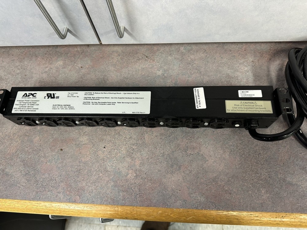 APC 120V 20A 1U Basic Rack Power Distribution Unit AP9563