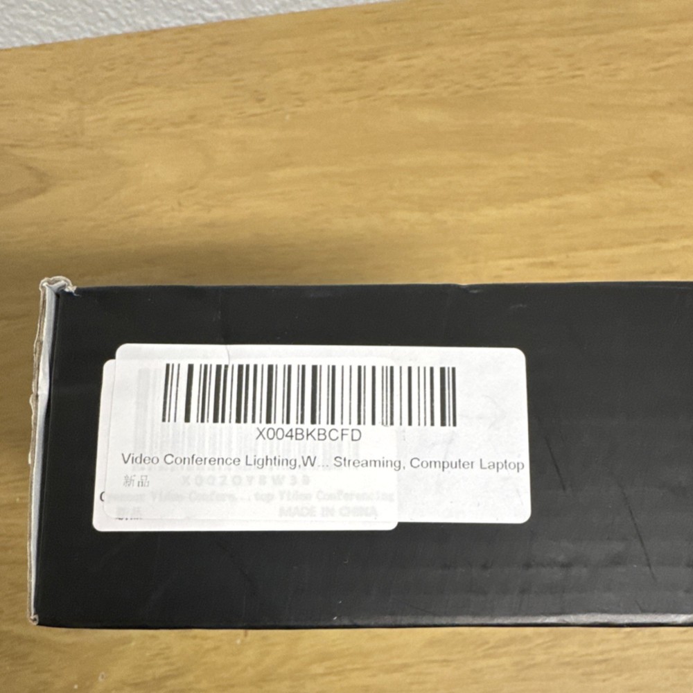 LED Ring Light with Clip Mount, Portable, Black, White Warm Light