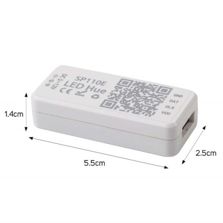 Bluetooth SP110E Controller App Control 1024 Pixels For WS2812B WS2811 LED Strip