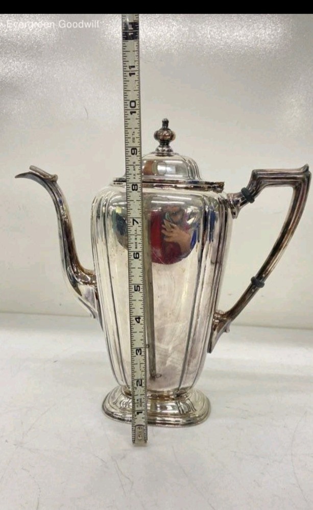 Reed & Barton Silver Soldered Coffee Server Pot