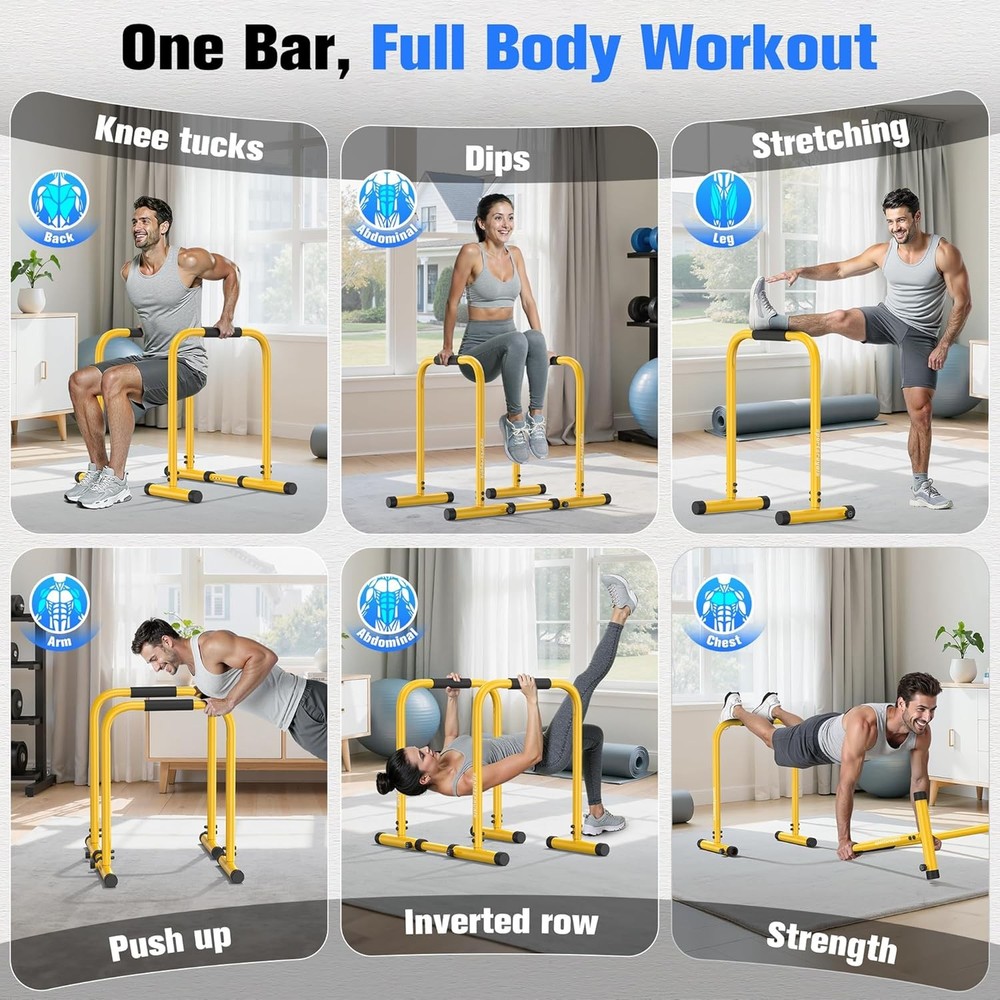 Adjustable Heavy Duty Dip Bars