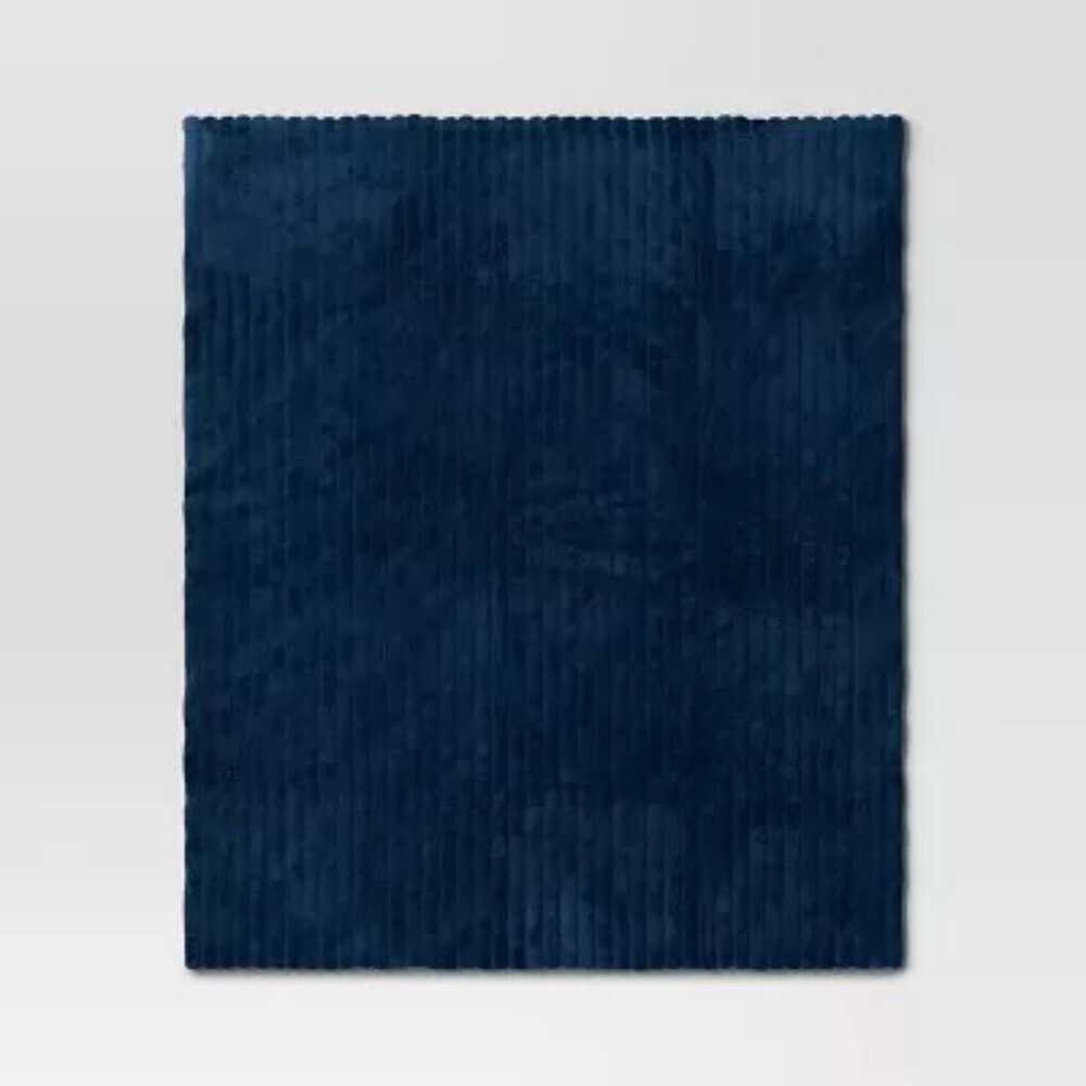 Channeled Plush Throw Blanket
