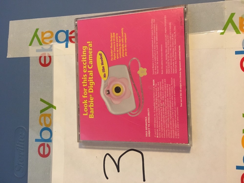Vintage Barbie Software Activity Sticker Designer CD-ROM MATTEL