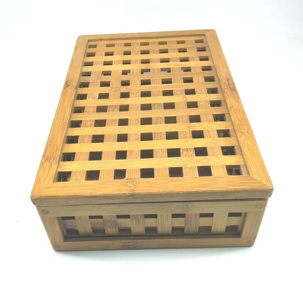 Wooden Box Cutout Square Pattern READ!!!