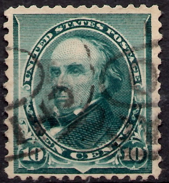 UNITED STATES SCOTT 226 DANIEL WEBSTER USED