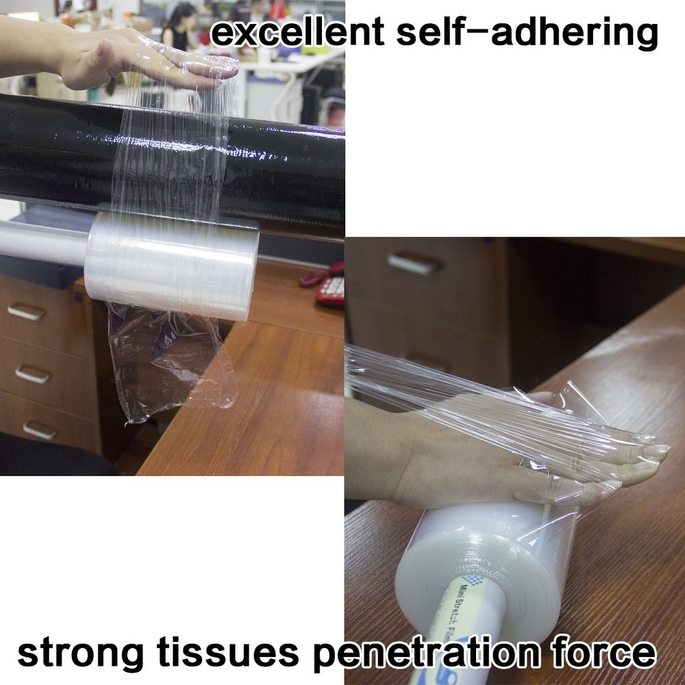 Clear Stretch Wrap 6"×1000' Plastic Roll for Moving 6'' clear,