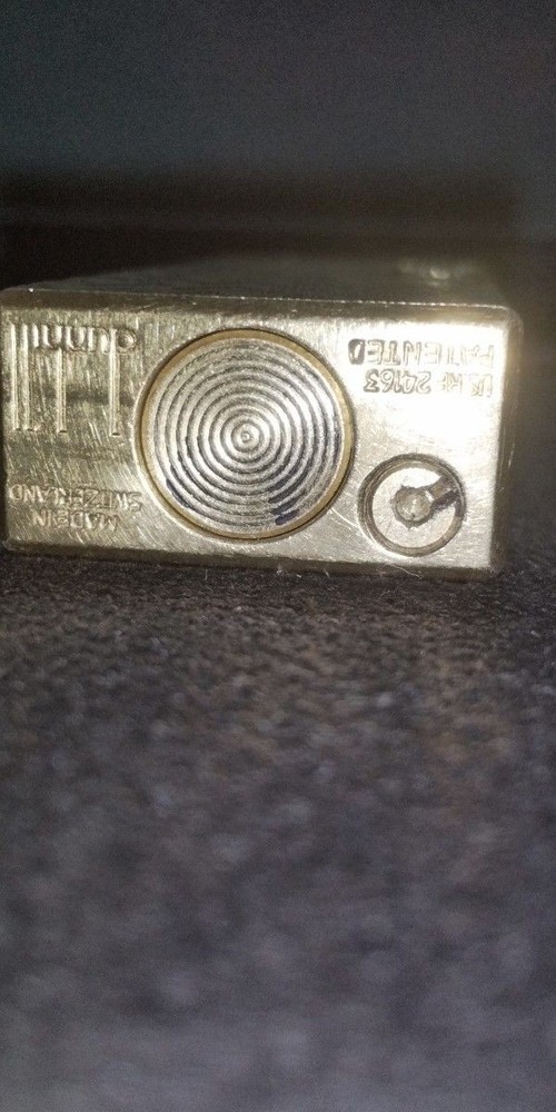 Dunhill Lighter Gold Mesh Case Collectible Used
