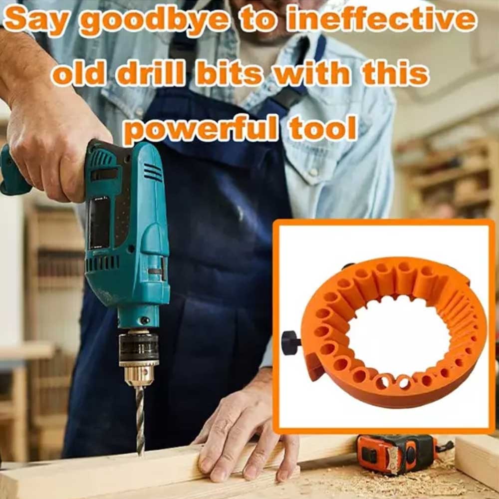 Drill Bit Sharpener - Universal Sharpening Jig for 125mm Angle Grinders