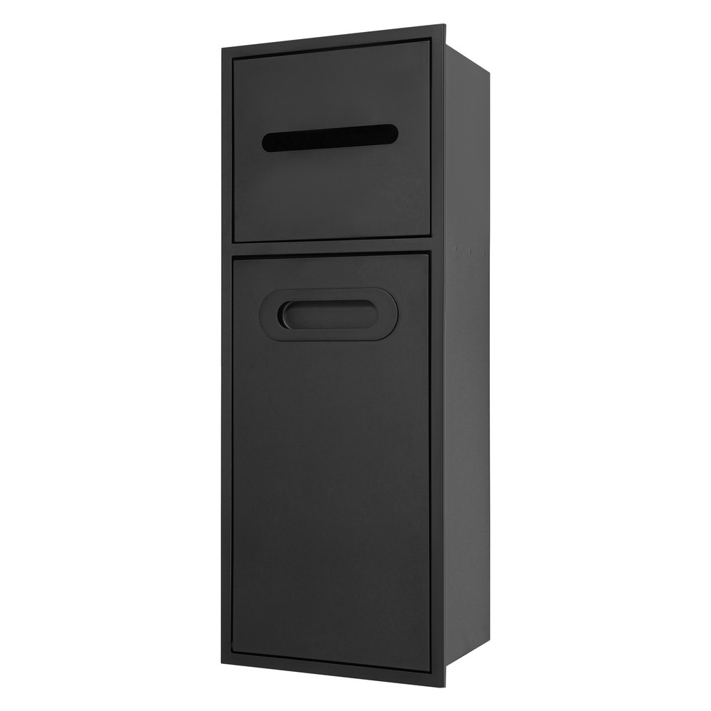 Rectangle Hidden Bathroom Trash Can Cabinet - Modern Space-Saving Design