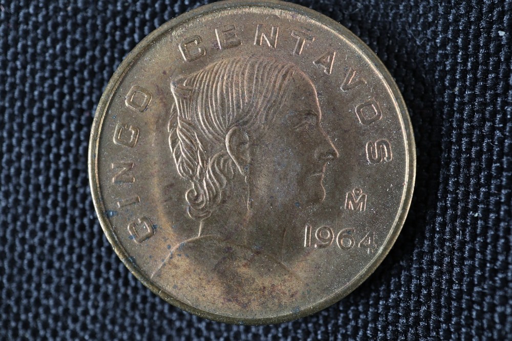 1964 Mexico Cinco Centavos