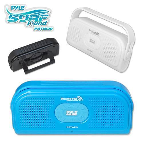 New PBTW20WT Waterproof Wireless Bluetooth Stereo Speaker W/Microphone/AUX Input