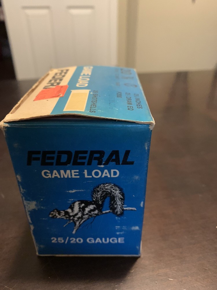 Federal 20 Gauge, Game Load -Empty Box