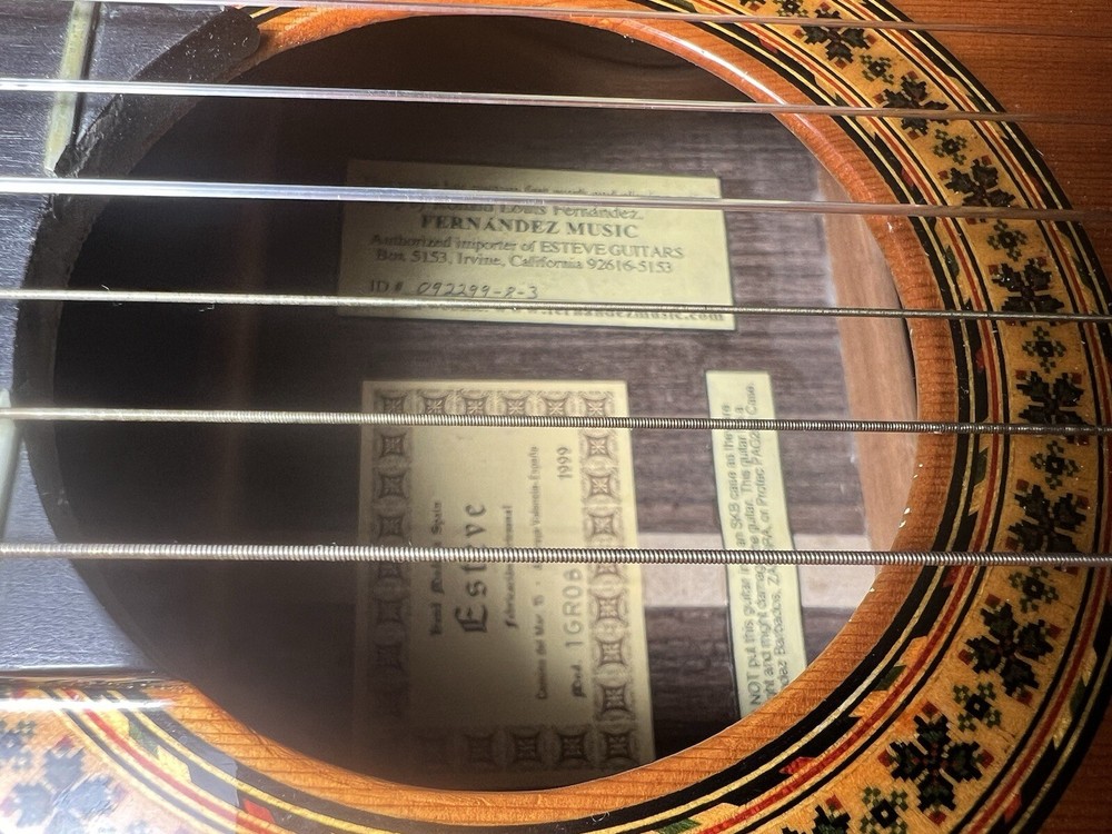 Esteve 1GR08 1999 Classical Guitar Hard Shell Case Made in Spain