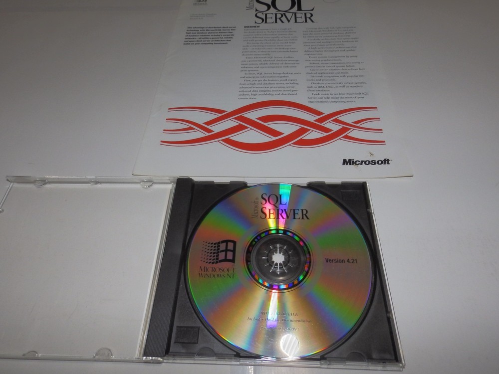 Vintage Software - Microsoft SQL Server v6.5 & v4.21 (full), v2000 EE (eval kit)
