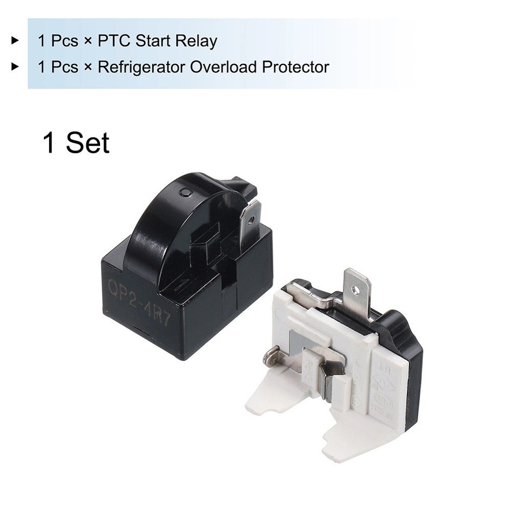 Replacement Part PTC Starter Relay Compressor Protector 1-pin Connector