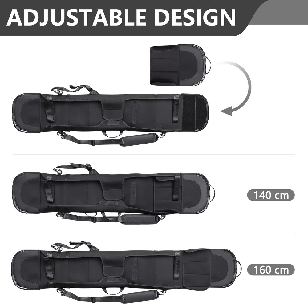 Adjustable Snowboard Sleeve Cover Case with Shoulder Straps, Snowboard Protec...