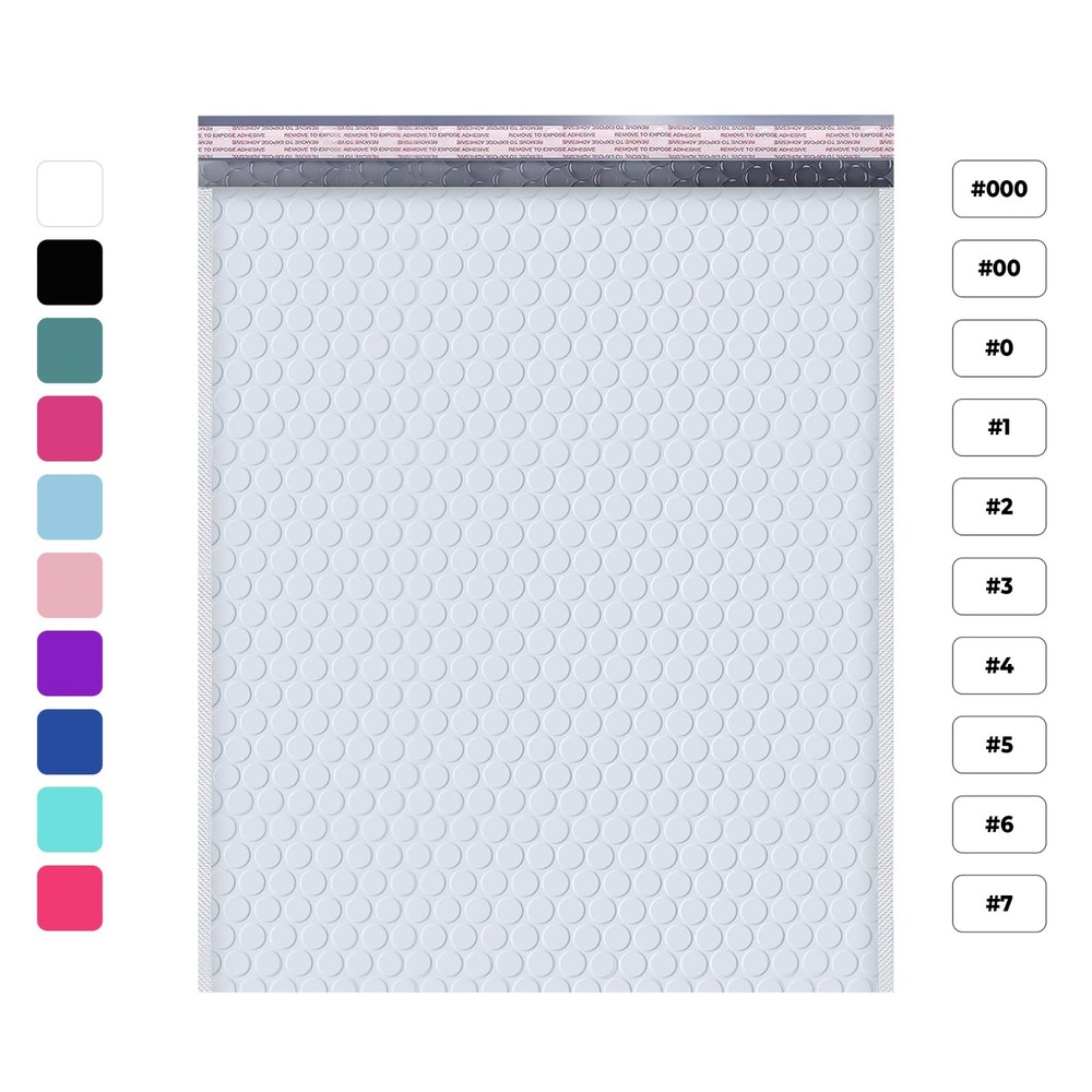 Baylue Poly Bubble Mailers | Multiple Sizes & Colors  Self Seal Padded Envelopes