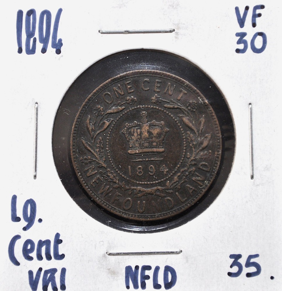 1894 Newfoundland One Cent