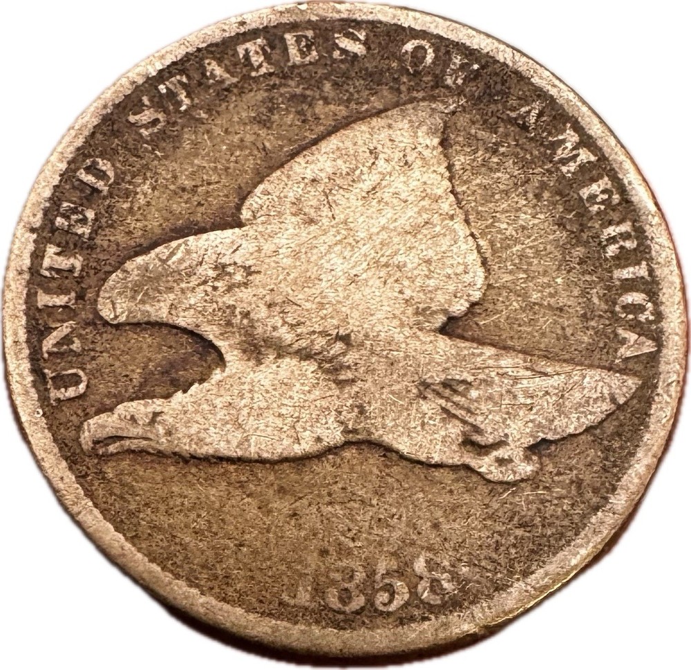 1958 1C Flying Eagle Cent Small Letters