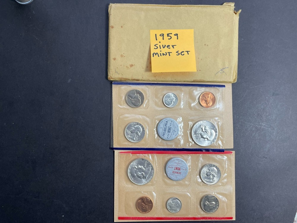 1959 US SILVER MINT SET P&D