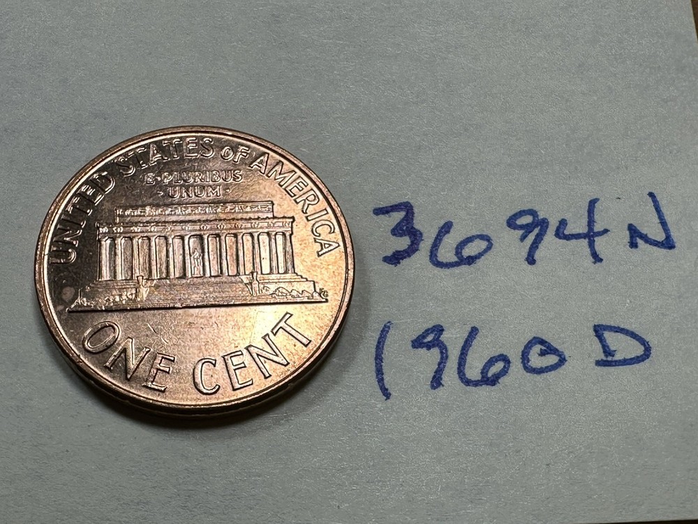 1960-D Lincoln Cent PENNY 1C 3694N