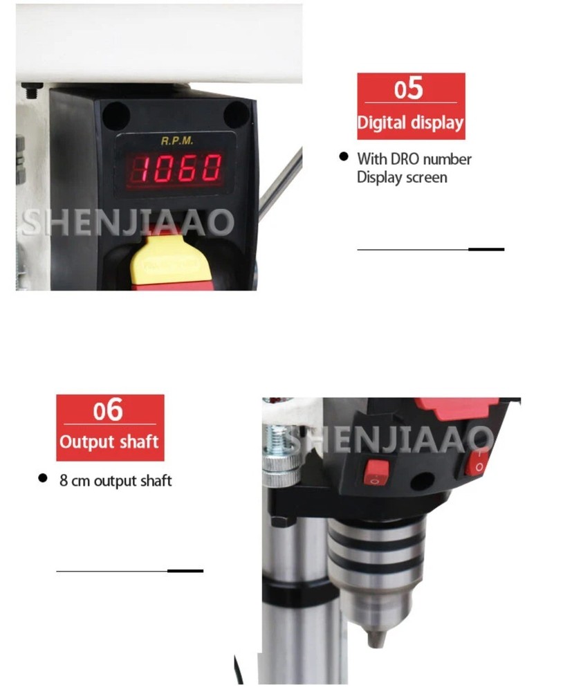 Laser Table Drill Multifunctional Home Use Stepless Speed Control Drill
