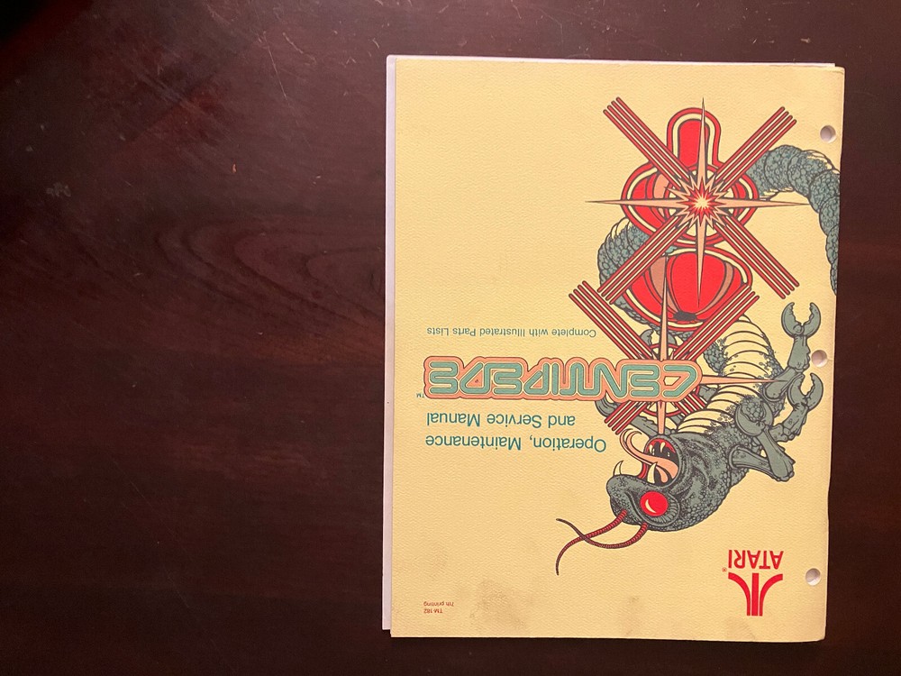 Original ATARI CENTIPEDE Arcade Operation, Service, & Maintenace Manuals - NIce!