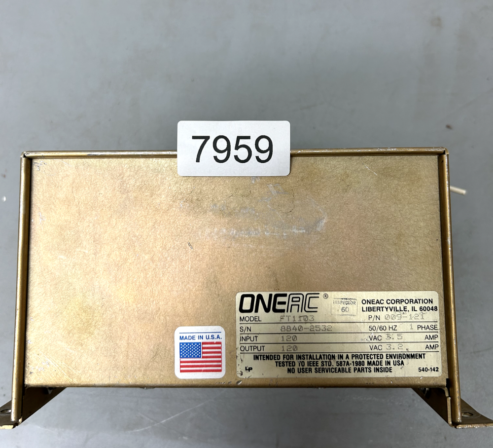 Oneac FT1103 Power Conditioner