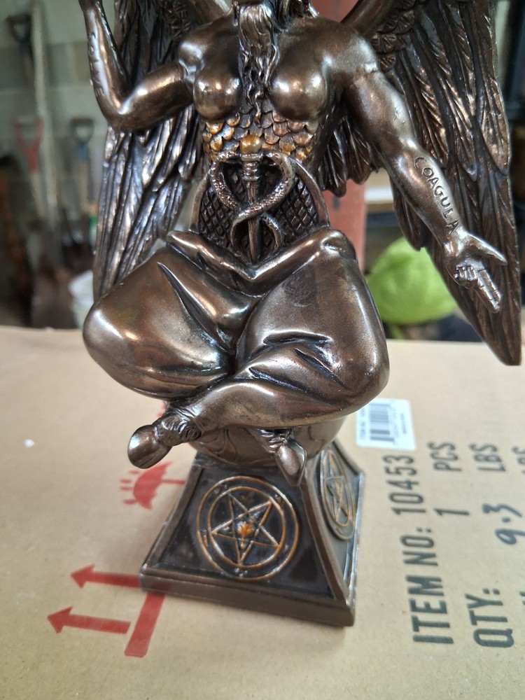 Baphomet Occult Winged Goat Deity Figurine