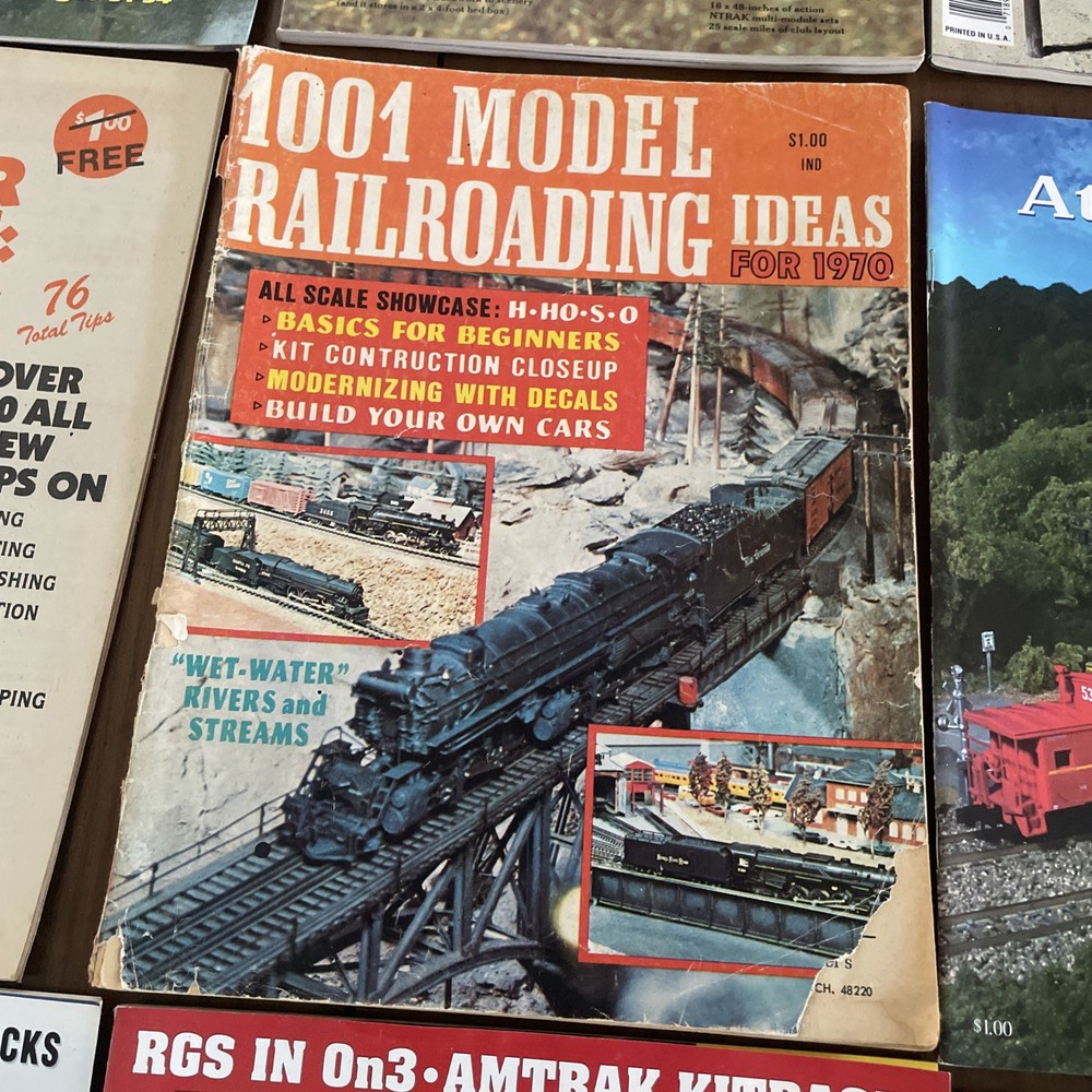 MODEL RAILROAD MAGAZINES & CATALOGS 12 Vintage Issues