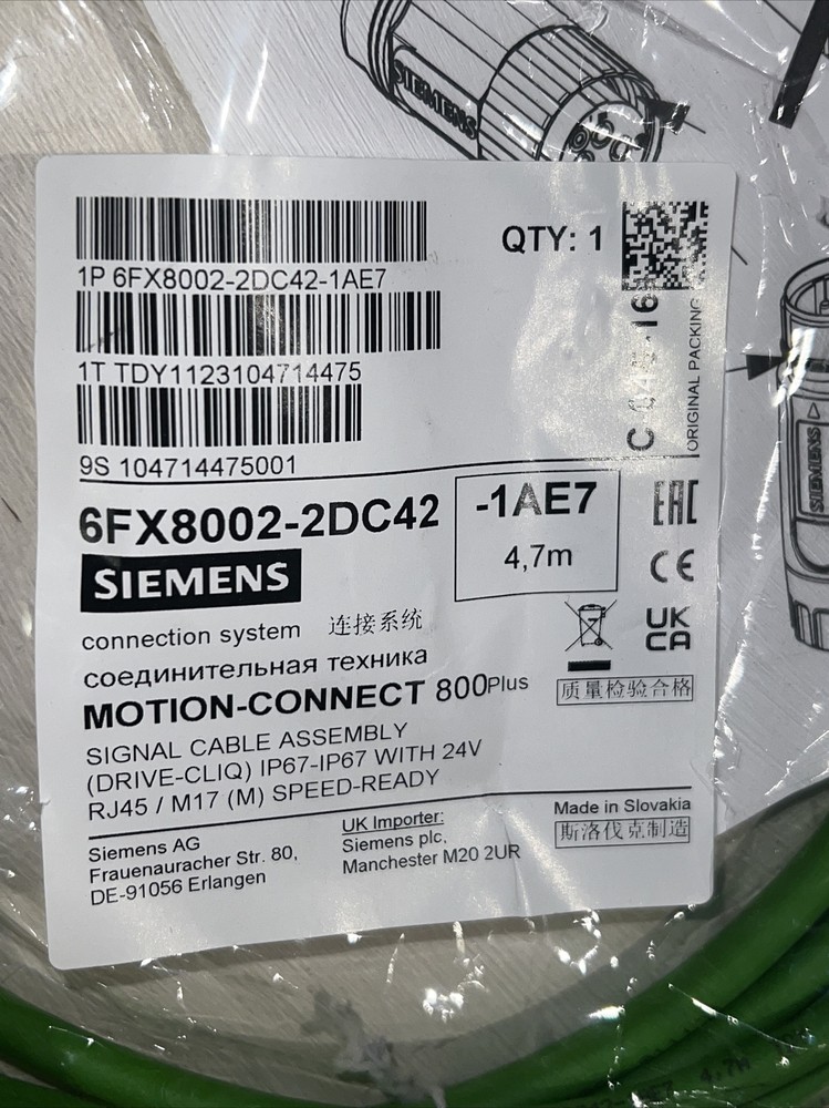 Siemens 6FX8002-2DC42-1AE7 Motion-connect Cable 4,7m