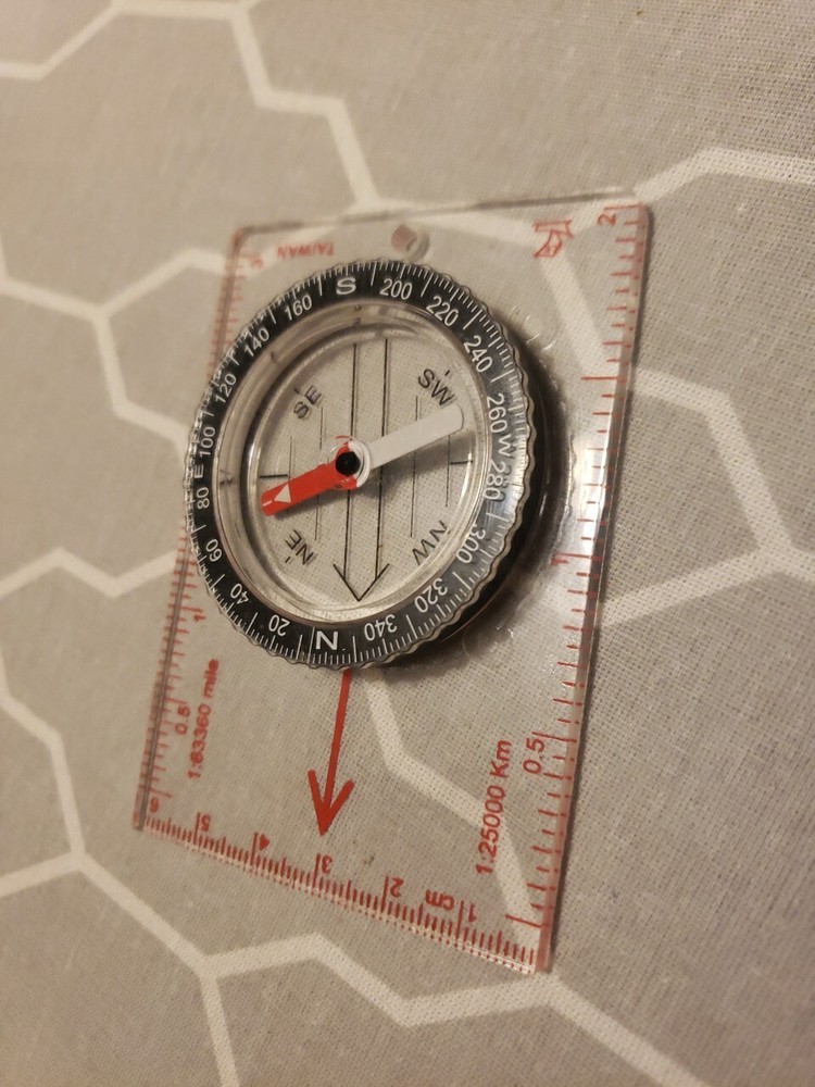 COMPASS MAP READING NAVIGATION RULER ELEVATION MEASURE