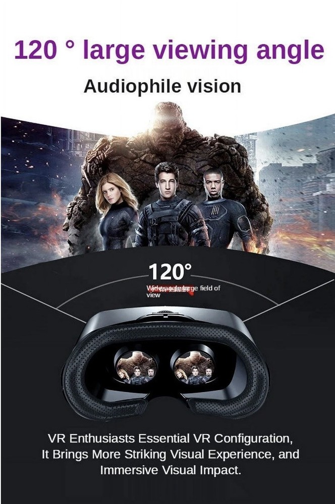 VR Headset with Controller Adjustable 3D VR Glasses Virtual Reality Headset