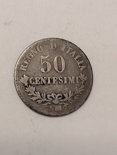 1863 - 50 CENTESIMI - ITALY  - B 58