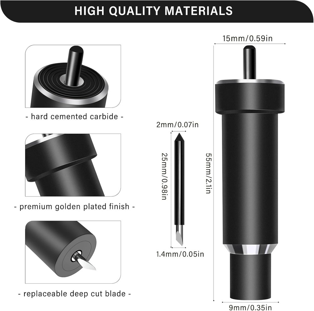 Deep Cut Blade and Housing, Precision Replacement Point Blades for Black