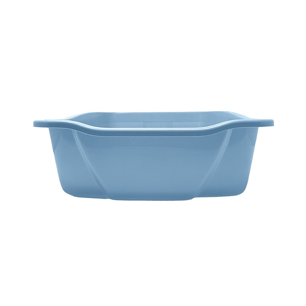 (2 pack) Van Ness Plastics Cat Litter Pan Blue Large